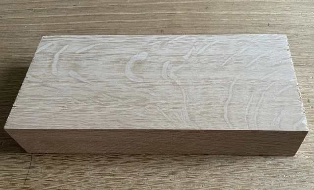 🌳Legno duro rovere massello legno planato tagliato fuori taglio 19,5 x 8,8 x 3,8 cm legno fai da te artigianato 531