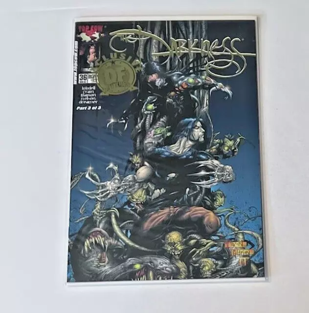 Top Cow Comics DARKNESS #36 GOLD FOIL VARIANT DFE WITH COA DYNAMIC FORCES