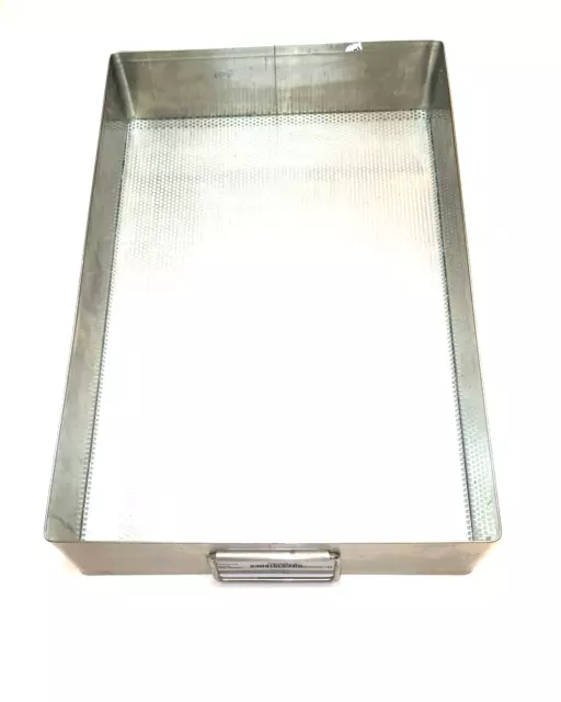 V. Mueller PBR-2 Sterilization SS Basket Flash Pan with handles