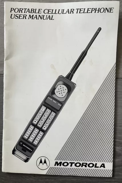 1992 Motorola Portable Cellular Telephone User Manual