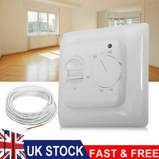 ELECTRIC UNDERFLOOR HEATING Thermostat Control Switch+ Floor Sensor