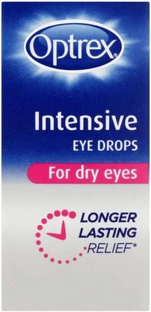 Optrex Intensive Augentropfen / Erfrischende Tropfen / ActiMist Spray trockene Augen 10ml