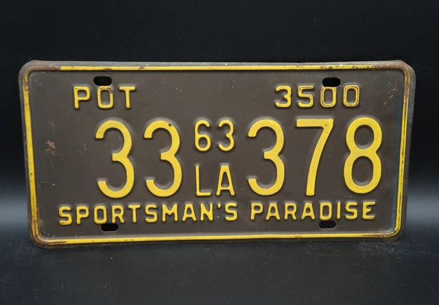 US Louisiana, License Plates, Automobilia, Transportation, Collectibles