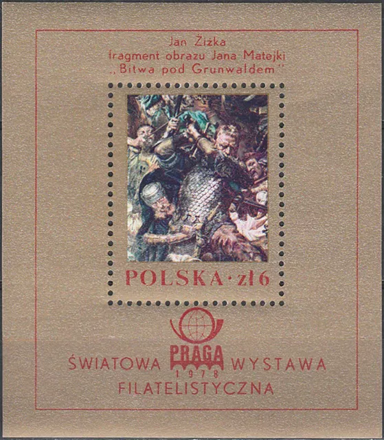 Poland 1978 - International Philatelic Exhibition Praga '78 - Fi bl 104 MNH**