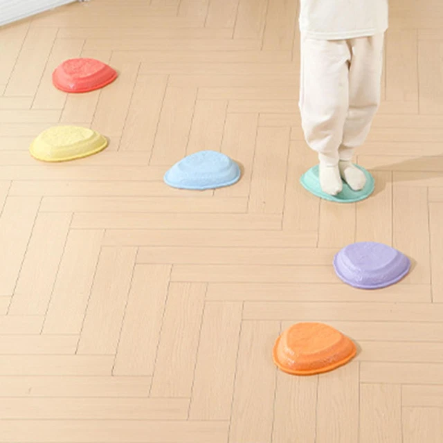 GOPLUS 11 Pierres D’équilibre Multicolores – Parcours De Motricité Antidérapant, Empilable, Intérieur/extérieur, Dès 3 Ans