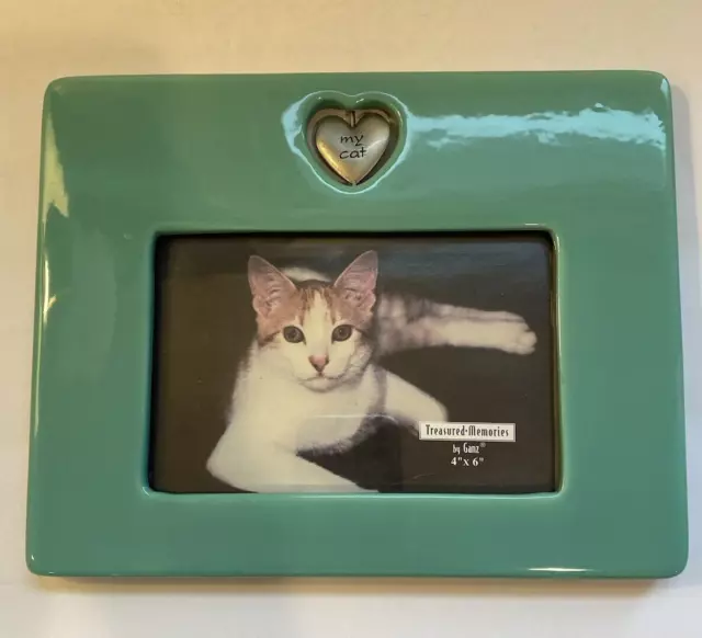 Ganz Treasured Memories Love My Cat Ceramic 4 X 6 Picture Frame