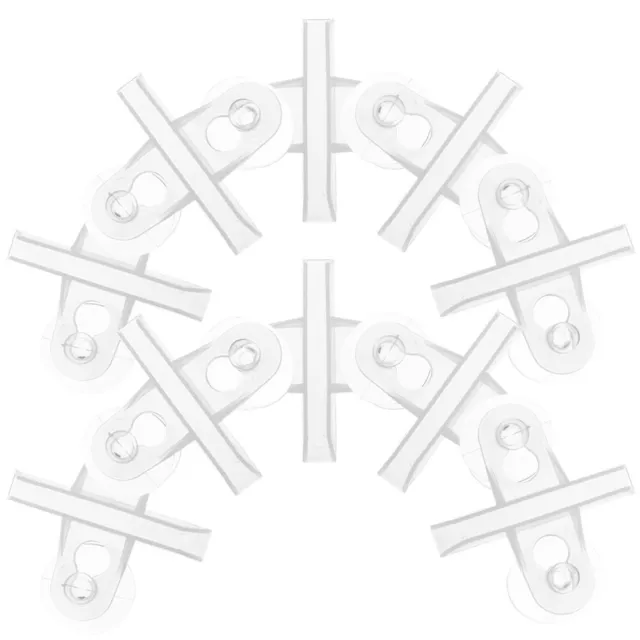 12 Pcs Clips Séparateurs Pour Aquarium En Plastique Support Ventouse