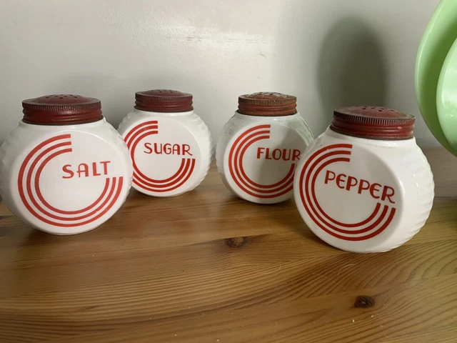 Vintage Fire King Salt And Pepper Shakers FOR SALE! - PicClick