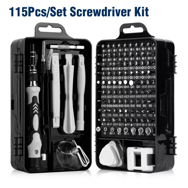 115 in 1 Magnetic Precision Screwdriver Set PC Phone Electronics Repair Tool Kit