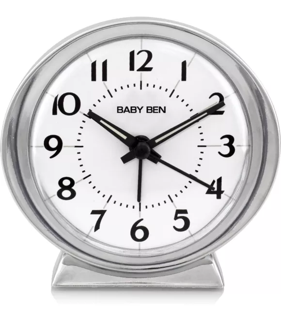 Westclox Traditional 1964 Baby Ben Classic Battery Operated Alarm Clock