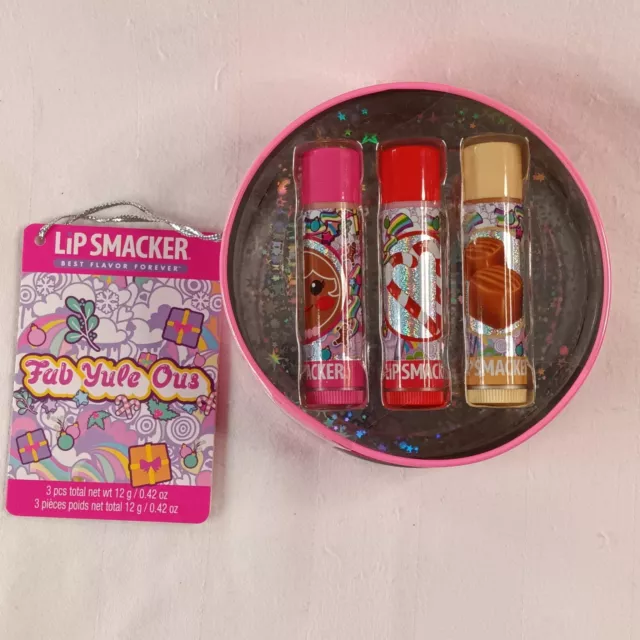 Lip Smacker Original & Best Christmas Flavored Lip Balm Tin Trio