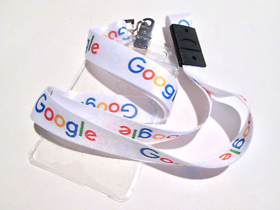 Official • Google Safety Lanyard + Badge Holder 19.5" ID Card Acollador Keychain