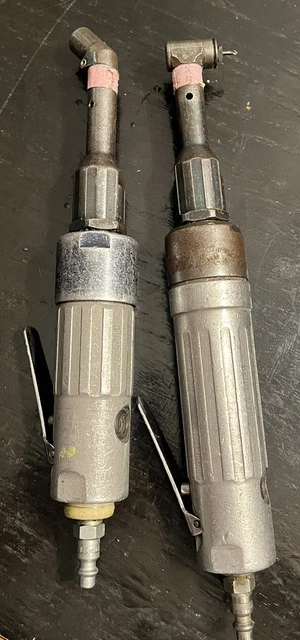 Dotco Pneumatic 90 Angle Drill 6200 RPM 1/4-28” And 45 Deg 3200 Rpm. Pair