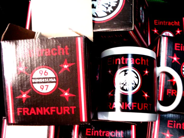 Rarität Tasse 96/97 Keramik bedruckt Eintracht Frankfurt  Fussball Fanartikel