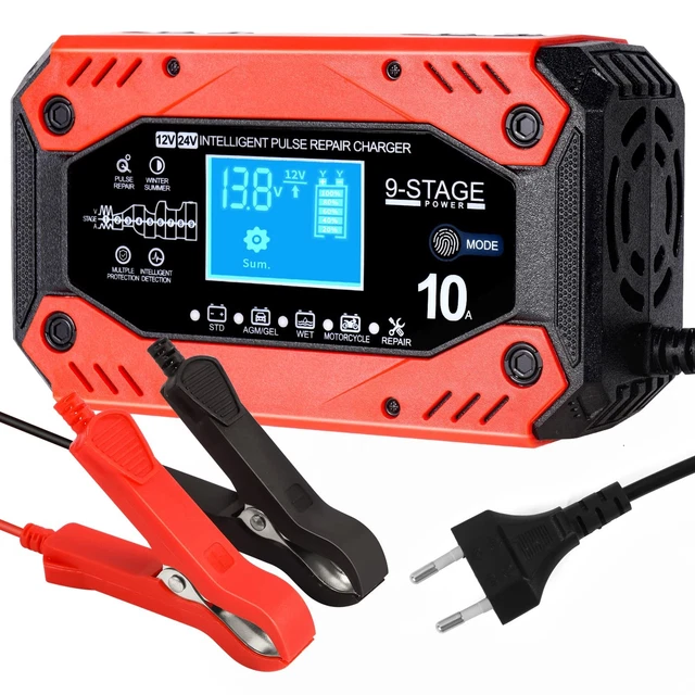 Acheter EAFC 6A 12V chargeur de batterie de moto de voiture intelligente batterie au plomb