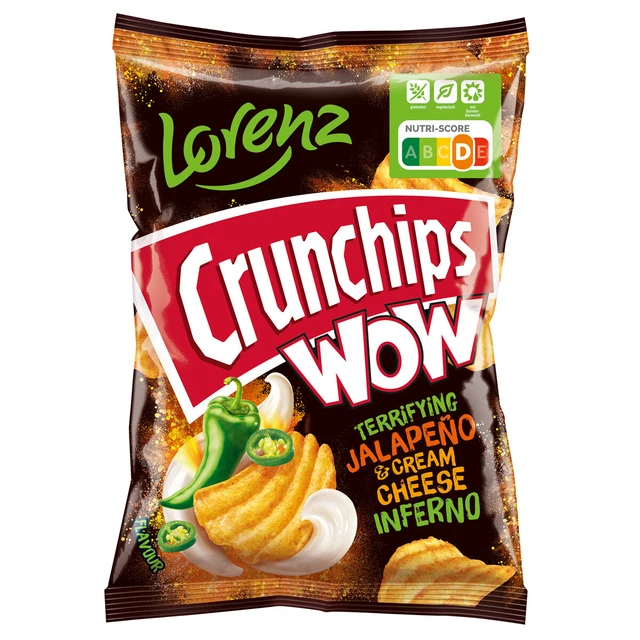 Lorenz Crunchips Wow Jalapeno Et Crème Fromage Chips de Pomme de Terre