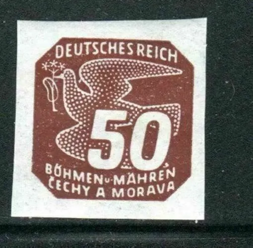 Bohemia & Morava Germany Stamp Wwii Occupation Imperf Mint Hinged Lot 17881