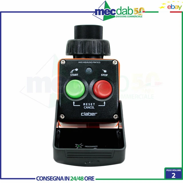 Centralina Programmatore Acquano Pratico Irrigazione Da Giardino Claber 8425