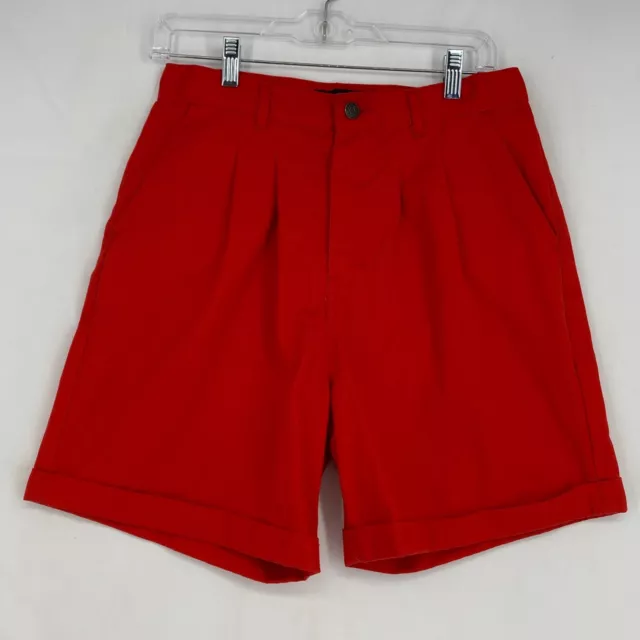 Cap Ferrat Womens Vintage Size 14 Fits Like 6 Pleated Mom Shorts Red High Rise