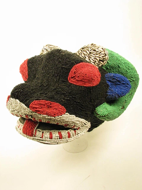 GothamGallery Fine African Art  - Cameroon Bamileke Water Buffalo Crest Mask B