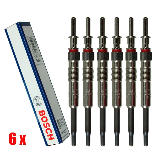 6x (6 Stück) BOSCH Glühkerzen Duraterm 0250402002 GLP070 BMW E87 E90 E60 E61 E63