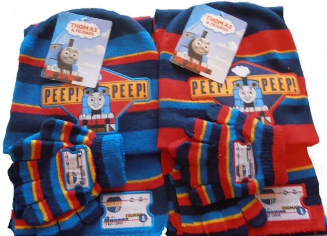 THOMAS THE TANK ENGINE: a Righe Set Invernale, 2-6YR Circa, Nuovo con Etichette