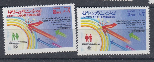 V. A. E  1991 WELTFERNMELDETAG Michel 329/330 postfrisch