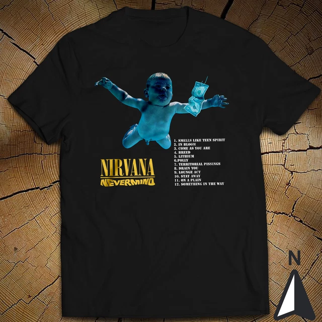 Vintage Rock Music T-Shirt Nirvana Nevermind Smells Like Teen Spirit Come as You