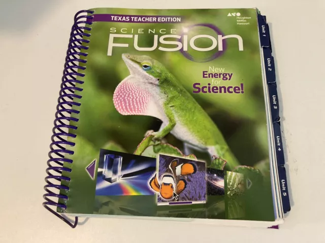 Houghton Mifflin Harcourt Science Fusion Texas: Teacher Edition Grade 3 2015- VG