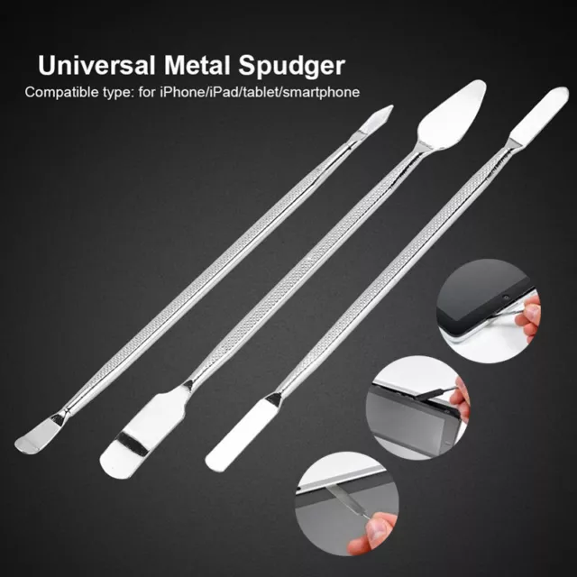 3X Phone Opening Prying Tool Metal Spudger Repair Tool for iPhone Laptop Tablet