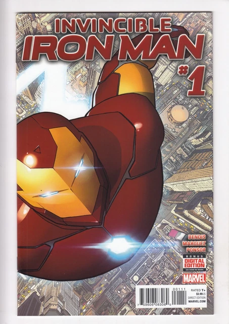 INVINCIBLE IRON MAN #1 (2015-12) Vol 3 MARVEL Bendis All-New All-Different HIGH