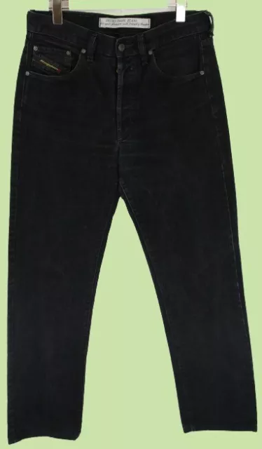 DIESEL  Jeans Men's Slim Fit Button Fly Denim Black W33