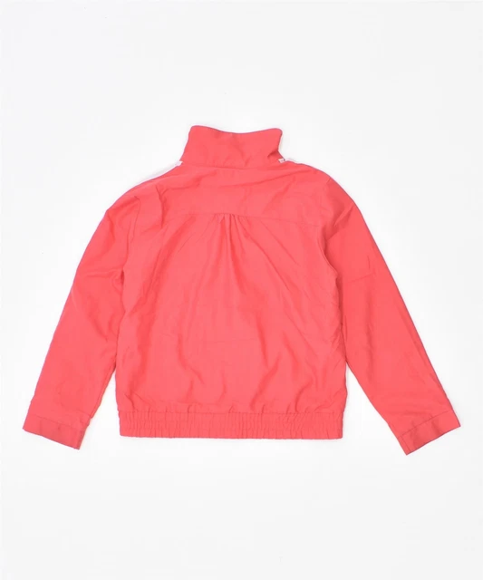 ADIDAS Girls Tracksuit Top Jacket 5-6 Years Pink Polyester BV07 2