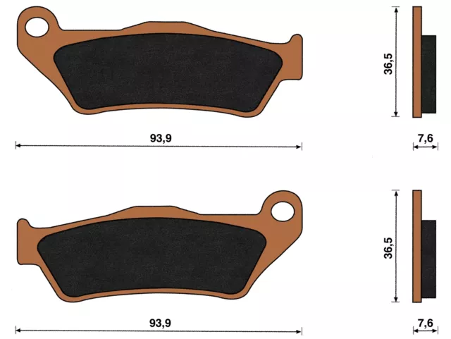 Top4 Pastiglie freno Sint Ant per Yamaha Majesty 125 DT 1998-2000