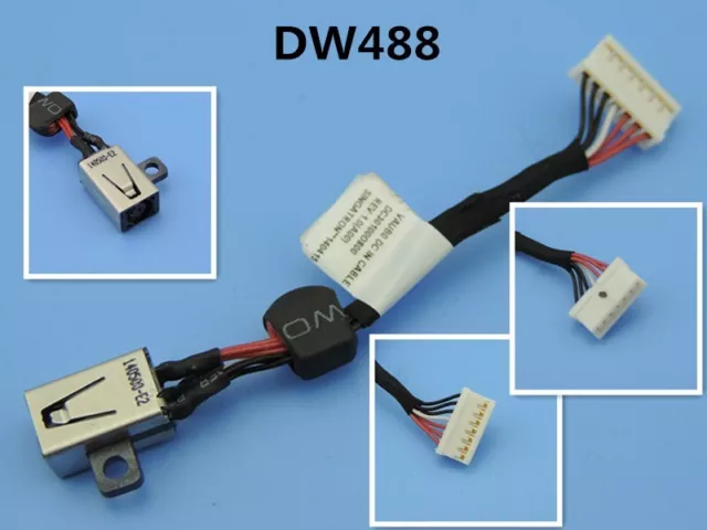 Pour Port de  charge Câble for power jack para Dell XPS 15 7590 7950 P56F003 DC