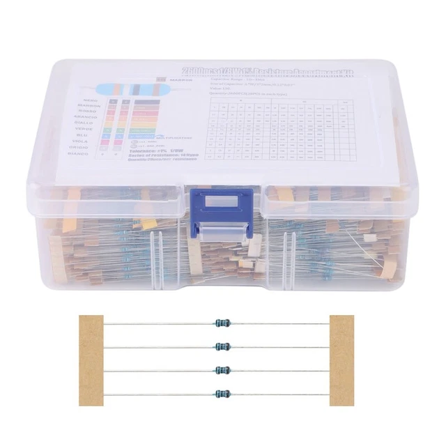 2600 StüCke 130 Werte 1/8W 0,125W 1% MetallschichtwiderstäNde Sortiert Pack G5Z7