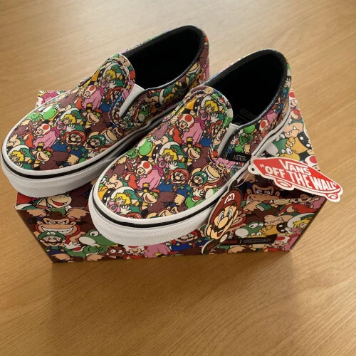 NINTENDO SUPER MARIO x VANS collaboration sneakers slip-ons 11cm