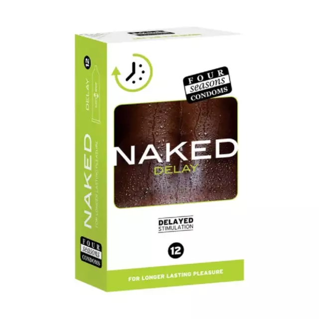 Naked Delay Condoms, Pack of 12 Condoms