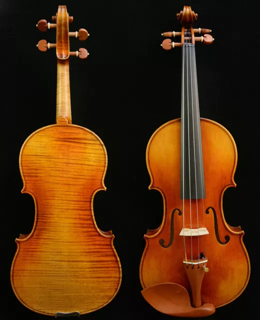 Fine Master Stradivari Violin Impressive Sound 1-PC Back