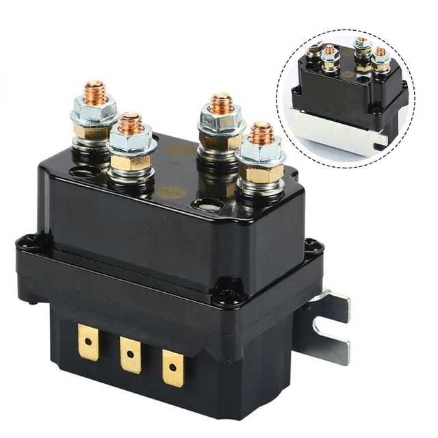 Magnetisch Winch Relais Elektrik Relais Schwarz Brandneu Hochwertig Luftdichte