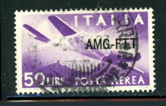 Italy Trieste Scott # C6 - Used - CV=$25.00 - AMG-FIT Overprint