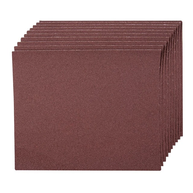 Silverline Carta per Smerigliatura Fogli 10pk 120 Sabbia 371759