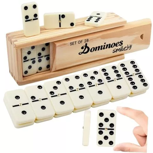 Dominoes Set for Adults, Domino Set for Classic Board Games,Double 6 Domino