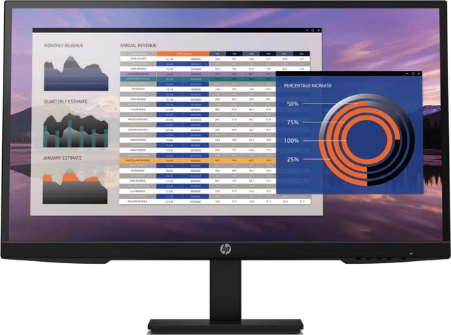 HP P27h G4 68.6cm (27") Full HD IPS LED Pivot höhenverstell. Monitor - Schwarz