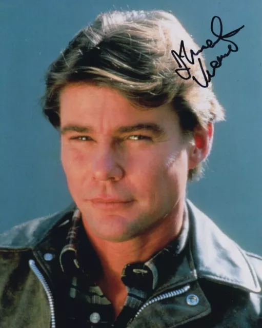 JAN MICHAEL VINCENT signed Autogramm 20x25cm AIRWOLF in Person autograph ACOA