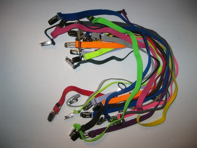 TWO Stretchable Strap / Length Adjuster /Colors and Sizes.  1/2" Wide  USA Made