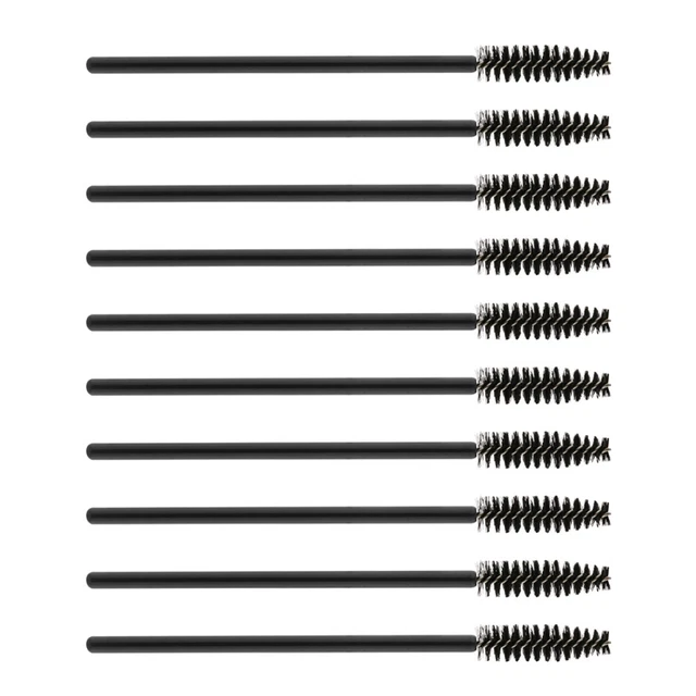 100 pz Spazzolini Trucco Bacchette Mascara Applicatori Piscina da Viaggio
