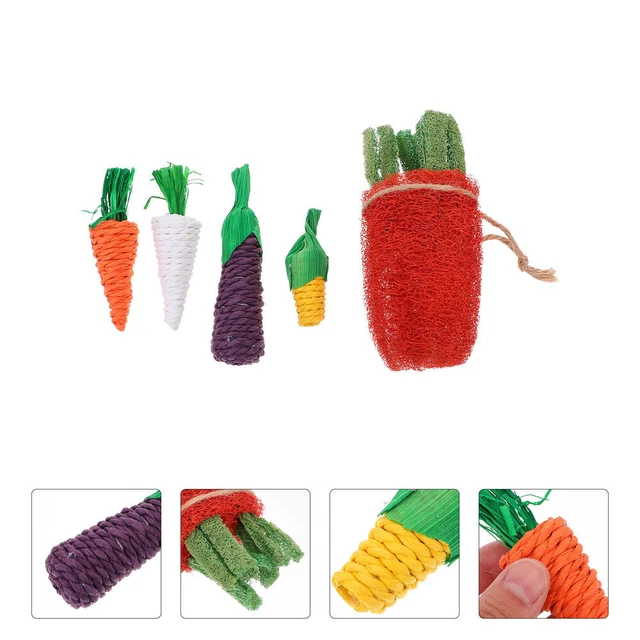 5Pcs Pet Plüsch Kauen Spielzeug Handwoven Kauen Spielzeug