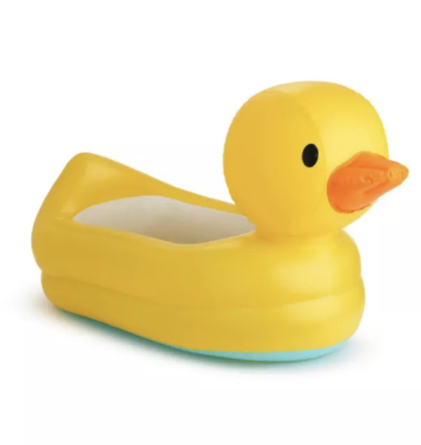 Yellow Duck Inflatable Bath Tub  40x19 White Hot Water Indicator