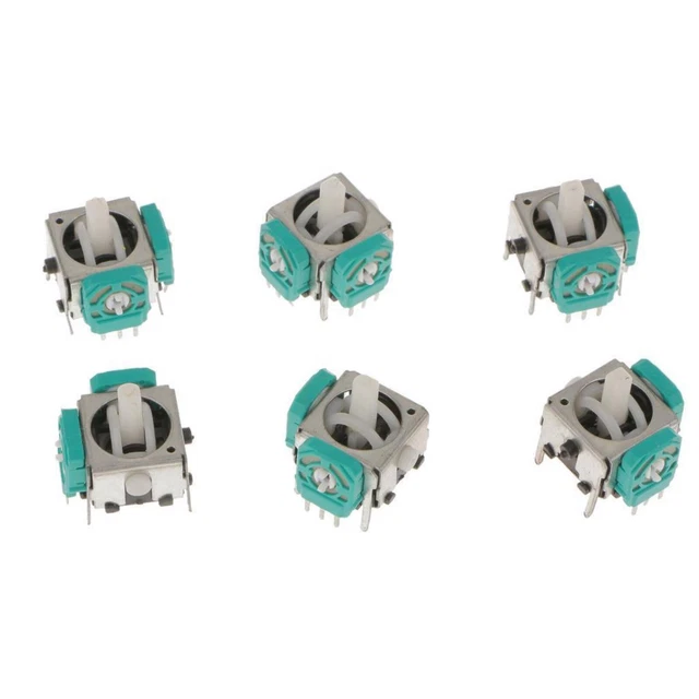 CONFEZIONE DA 6 Sostituzioni Interruttore Joystick Analogico Per